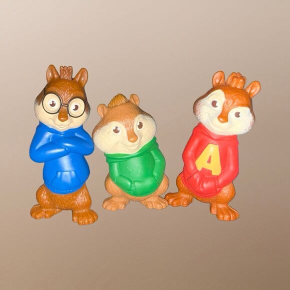Vintage McDonalds Alvin & The Chipmunks & Chippets Figures A30 - Picture 2 of 8
